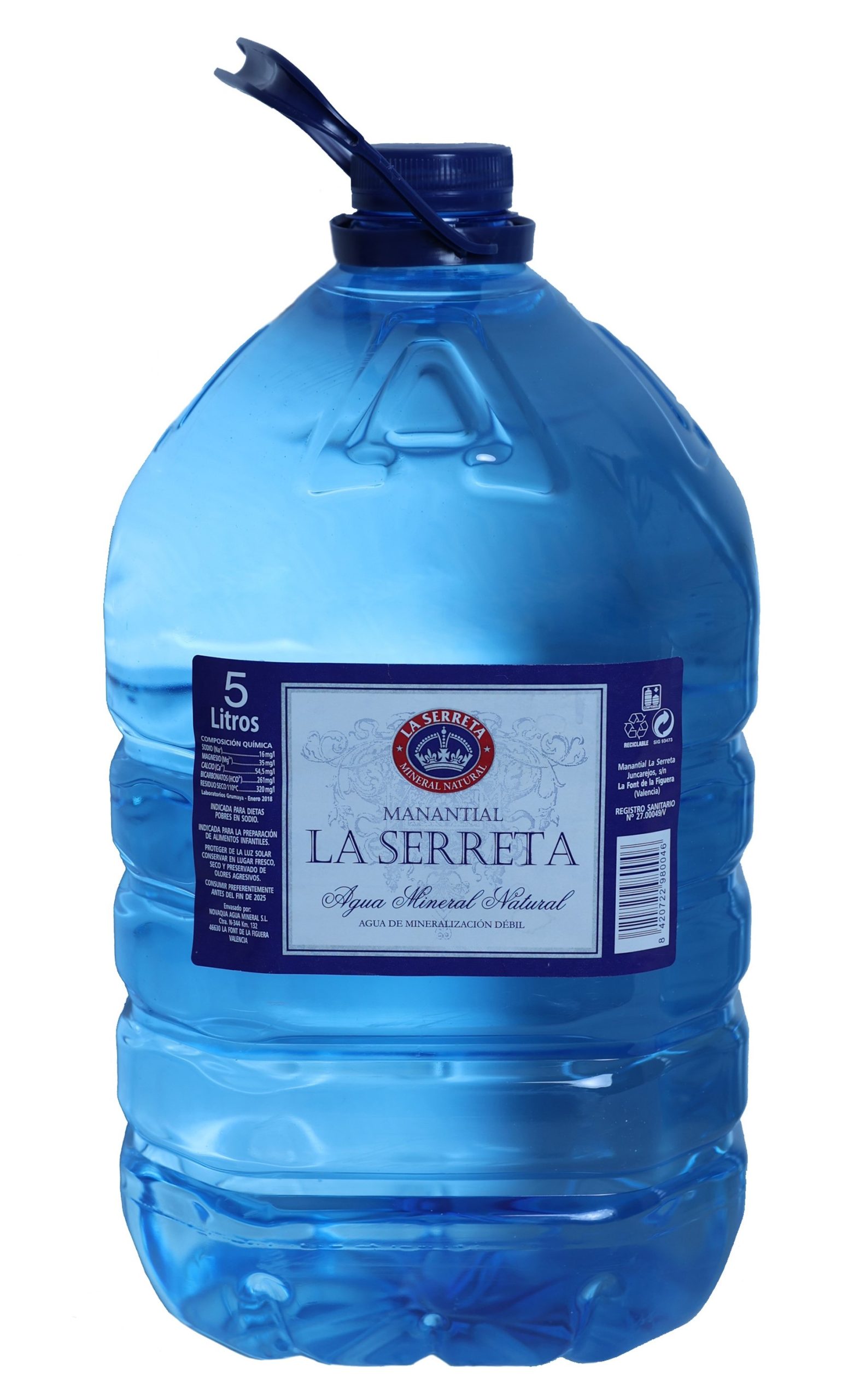 LA SERRETA CORONA 5L - ok garrafa nueva Imagen de garrafa agua 5 litros de La Serreta